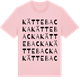 Pink Cotton t-shirt med Kättebacka ordlek t-shirt