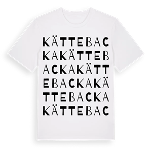 Kättebacka ordlek t-shirt – ekologisk bomull t-shirt från PinShirt