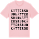 Pink Cotton t-shirt med Kättersrud ordlek t-shirt