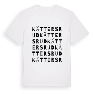 Kättersrud ordlek t-shirt – ekologisk bomull t-shirt från PinShirt
