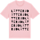 Pink Cotton t-shirt med Kätterud ordlek t-shirt
