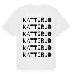 Katterud ordlek t-shirt – ekologisk bomull t-shirt från Pinshirt