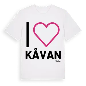 Jag älskar Kåvan t-shirt stort tryck – ekologisk bomull t-shirt från Pinshirt