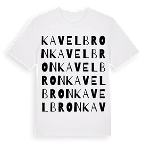 Kavelbron ordlek t-shirt – ekologisk bomull t-shirt från PinShirt