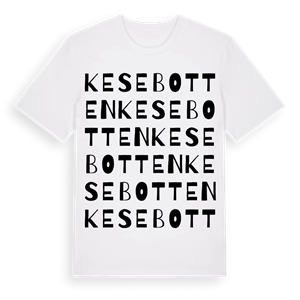 Kesebotten ordlek t-shirt – ekologisk bomull t-shirt från PinShirt