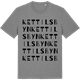 Mid Heather Gray t-shirt med Kettilsbyn ordlek t-shirt