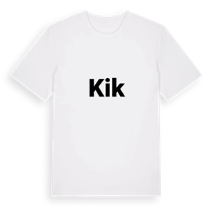 Kik fetstil t-shirt – ekologisk bomull t-shirt från PinShirt