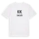 White t-shirt med Kik i Sverige t-shirt
