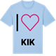Blue Soul t-shirt med Jag älskar Kik t-shirt stort tryck