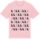 Pink Cotton t-shirt med Kik ordlek t-shirt