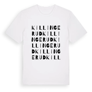 Killingerud ordlek t-shirt – ekologisk bomull t-shirt från PinShirt