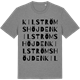 Mid Heather Gray t-shirt med Kilströmshöjden ordlek t-shirt