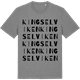 Mid Heather Gray t-shirt med Kingselviken ordlek t-shirt