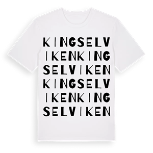Kingselviken ordlek t-shirt – ekologisk bomull t-shirt från Pinshirt