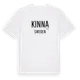 White t-shirt med Kinna i Sverige t-shirt