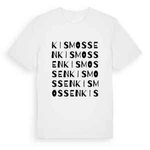Kismossen ordlek t-shirt – ekologisk bomull t-shirt från PinShirt