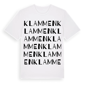 Klammen ordlek t-shirt – ekologisk bomull t-shirt från PinShirt
