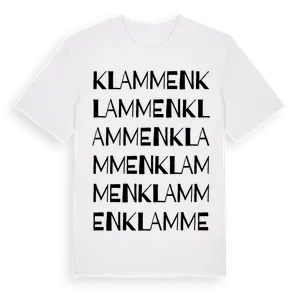 Klammen ordlek t-shirt – ekologisk bomull t-shirt från Pinshirt