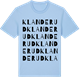 Blue Soul t-shirt med Klanderud ordlek t-shirt