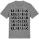 Mid Heather Gray t-shirt med Klara backe ordlek t-shirt