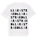 Klara strand ordlek t-shirt