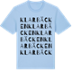 Blue Soul t-shirt med Klarbäcken ordlek t-shirt