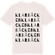 Vintage White t-shirt med Klarbäcken ordlek t-shirt