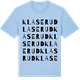 Blue Soul t-shirt med Klaserud ordlek t-shirt