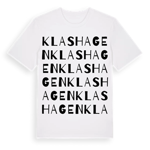 Klashagen ordlek t-shirt – ekologisk bomull t-shirt från PinShirt