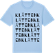 Blue Soul t-shirt med Klätten ordlek t-shirt