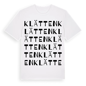 Klätten ordlek t-shirt – ekologisk bomull t-shirt från PinShirt
