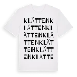 Klätten ordlek t-shirt – ekologisk bomull t-shirt från Pinshirt