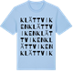 Blue Soul t-shirt med Klättviken ordlek t-shirt
