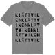 Mid Heather Gray t-shirt med Klättviken ordlek t-shirt