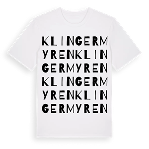 Klingermyren ordlek t-shirt – ekologisk bomull t-shirt från Pinshirt