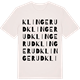Vintage White t-shirt med Klingerud ordlek t-shirt
