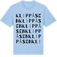 Blue Soul t-shirt med Klippåsen ordlek t-shirt