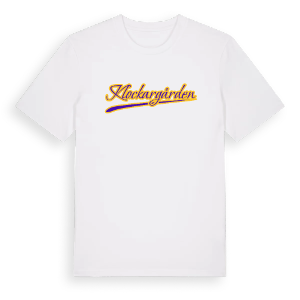 Klockargården baseball t-shirt – ekologisk bomull t-shirt från PinShirt