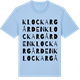 Blue Soul t-shirt med Klockargården ordlek t-shirt