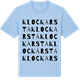 Blue Soul t-shirt med Klockarsta ordlek t-shirt