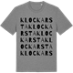 Mid Heather Gray t-shirt med Klockarsta ordlek t-shirt