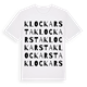 Klockarsta ordlek t-shirt