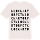 Vintage White t-shirt med Klockartorpet ordlek t-shirt