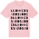 Pink Cotton t-shirt med Klommersandsudden ordlek t-shirt