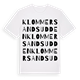 Klommersandsudden ordlek t-shirt