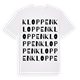 Kloppen ordlek t-shirt