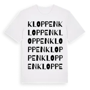 Kloppen ordlek t-shirt – ekologisk bomull t-shirt från Pinshirt