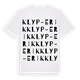 Klyp-Erik ordlek t-shirt