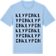Blue Soul t-shirt med Klypen ordlek t-shirt