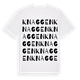 White t-shirt med Knaggen ordlek t-shirt